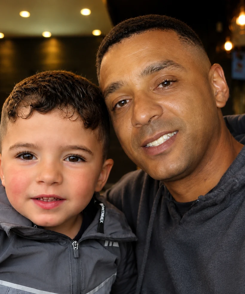 The founder and his son Koby, the inspiration behind NeuroKids Space